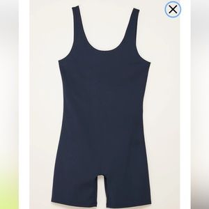 Girlfriend Collective Bike Unitard - Navy